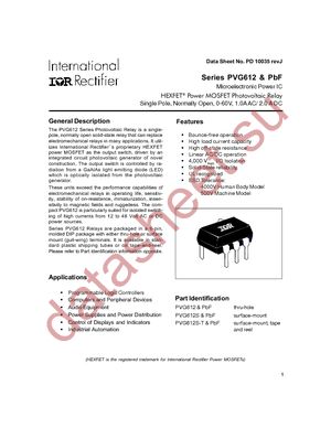 PVG612S-TPBF datasheet  